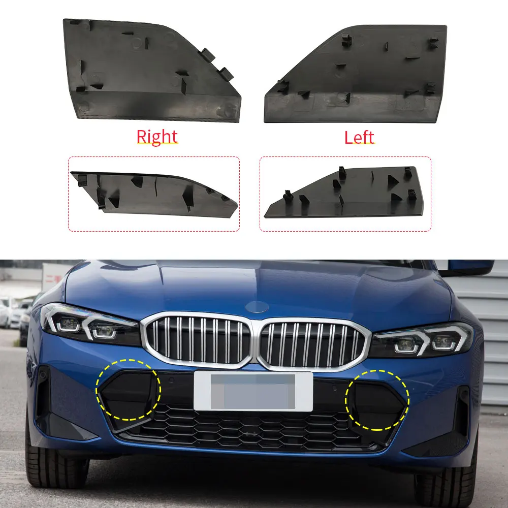 For BMW G20 G21 M Sport Car Front Bumper Tow Hook Cover Cap Black For BMW 3 Series 2022-2024 320 323 325 330i 51118085456 view 5