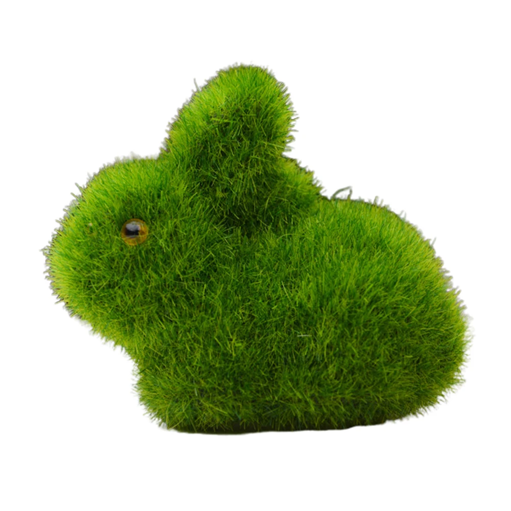 

2Pcs Simulation Rabbit naments Mini Crafts Home Decor Plastic Material Long Use Odorless Desk Accessories Creative Gifts