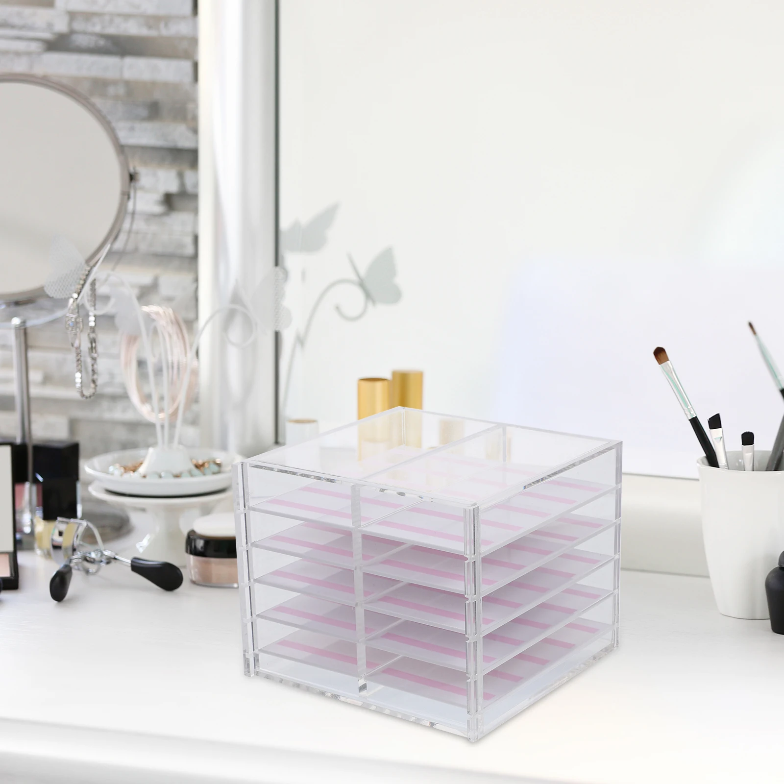 

Multi layer Nail Art Storage Box Large Capacity Dust proof Manicure Art Case Box ganizer Manicure Decor Container