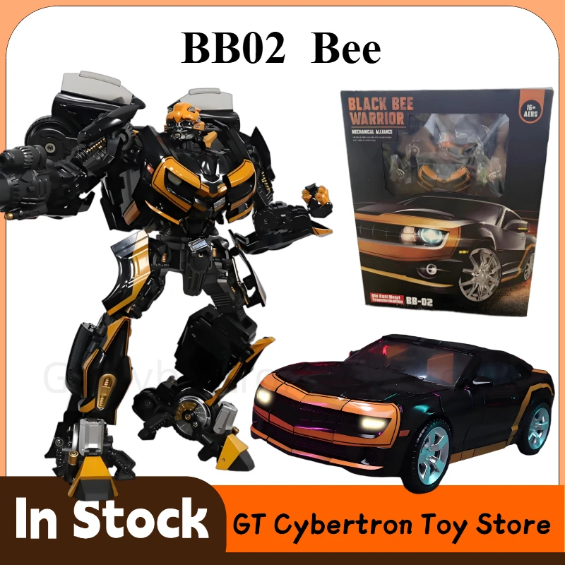 

【 in Stock NOW 】 Transform Toy BB02 Enlarged Black Bee Mobile Robot Model Toy Collection Gift