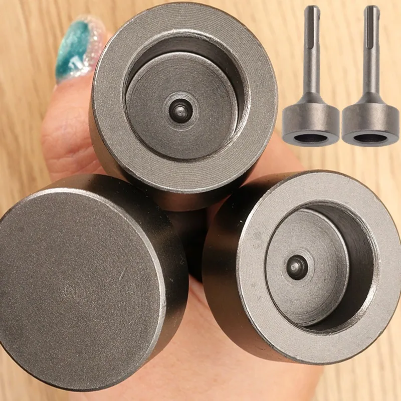 

Round Shank Ground Rod Driver Hammer Wrench Pile Driving Hammer Head Joint Machine Alloy Steel Drill Bit Woodwork Accessories