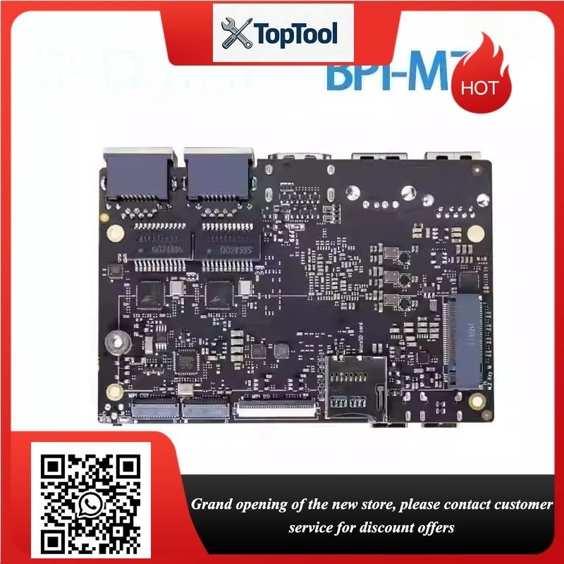 

BPI-M7 RK3588 PI-co ITX Development Board ArmSom Sige7 GPU 5 Channel 4K UI,Two 2.5G Ethernet Support WiFi 6
