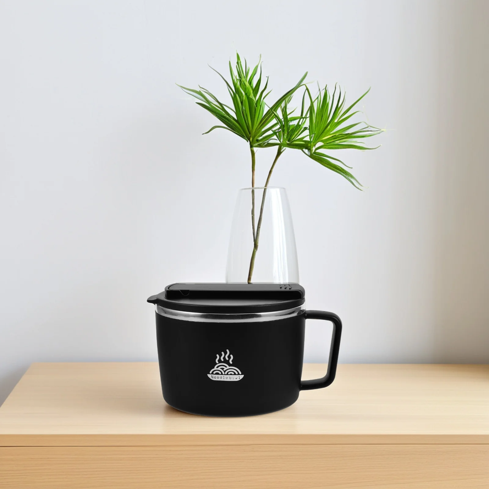 

1 Set 1200Ml Stainless Steel Ramen Bowl With Lid Insulated Lunch Box Portable Container Bento Case Kitchen Dining