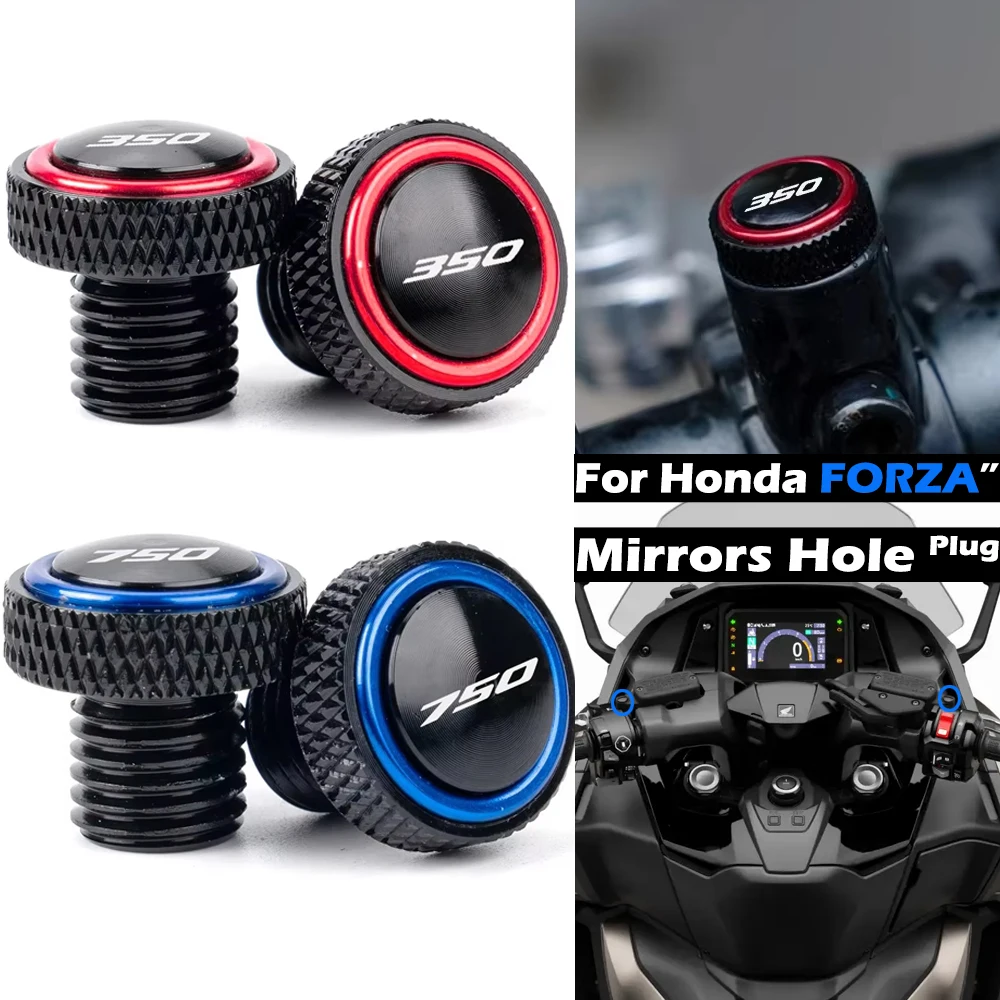 For Honda Forza350 NSS350 Forza750 NSS 750 M10*1.25 Motorcycle Mirrors Hole Plug Screws Caps Bolt Forza 750 250 300 Accessories