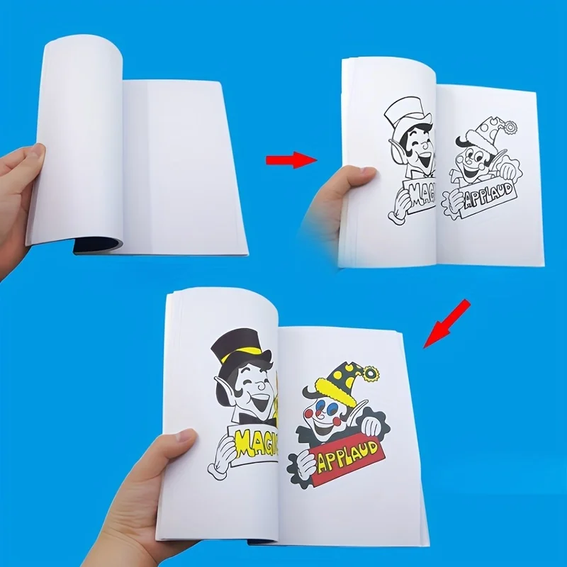 Small Size Fun Magic Coloring Book Comedy Magic Coloring BookS Magic Tricks Illusion Kids Toy Gift Tour Close-up Street Magic Tr