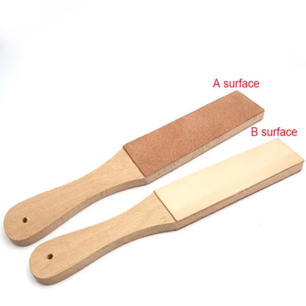 Vegetable Tanned Leather Double-Sided Sharpening Board Knife Sharpener Whetstone Sharpening Stones Grinding Stone Kitchen Grit