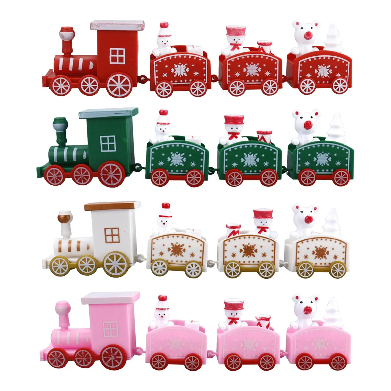 Christmas Train Ornament Desktop Ornament Toy Birthday Gift Unique Small Xmas