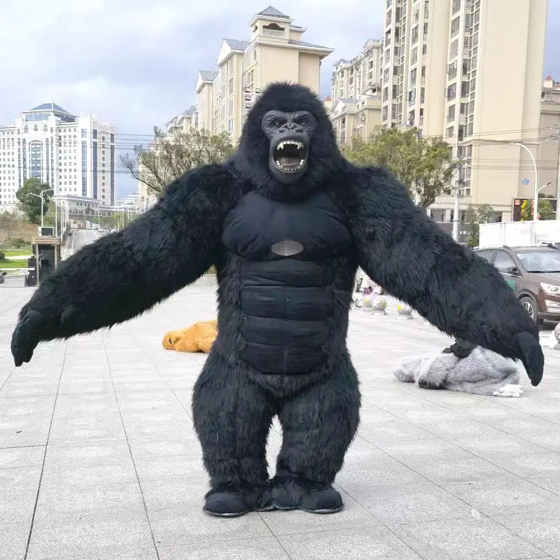 King Kong gigantyczny nadmuchiwany kostium goryla 2.6M Hulk kostium maskotka Halloween pluszowa maskotka zwierząt wenecka karnawałowa odzież