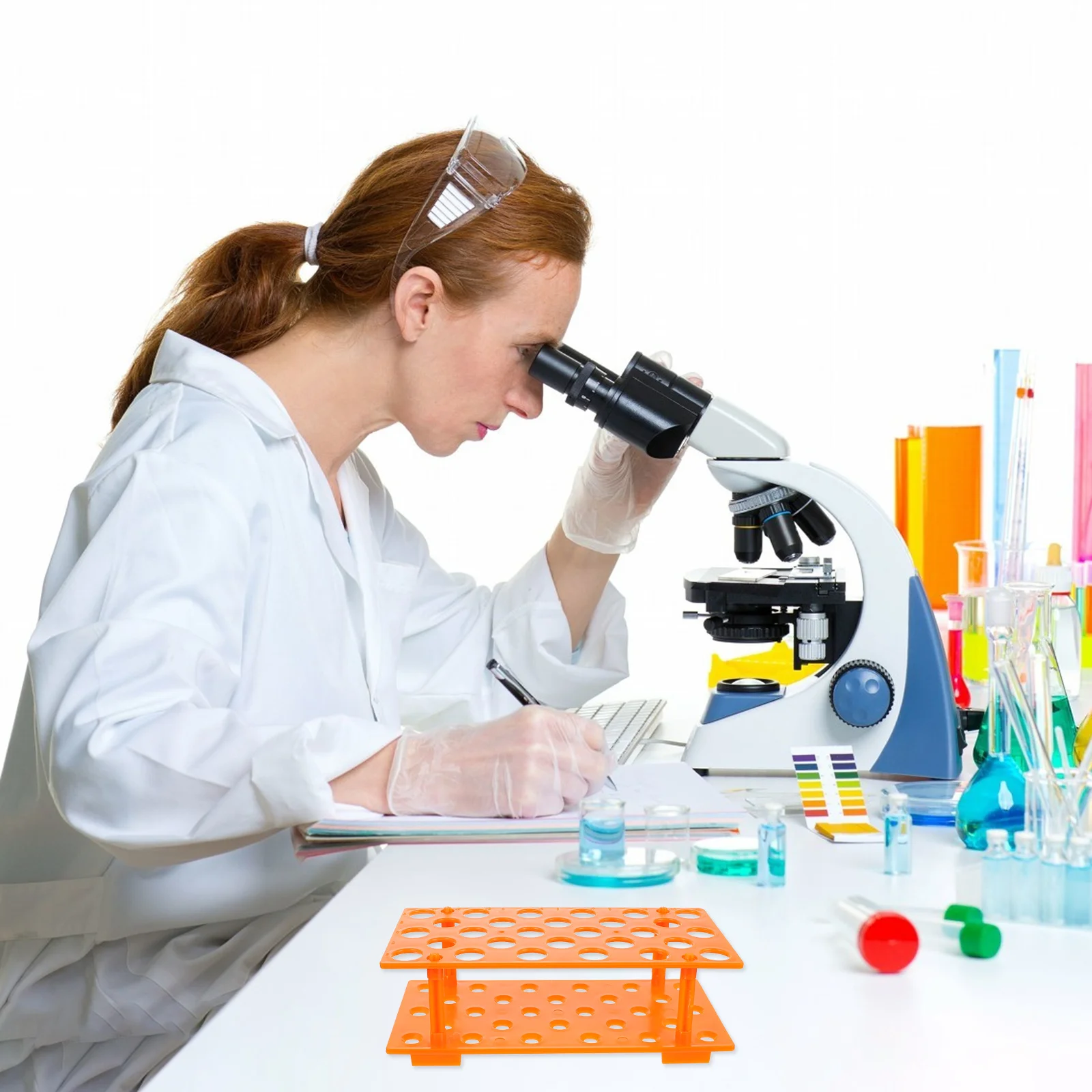 

Tube Rack Holder Lab Racks Pipe Microcentrifuge Test Tubes with Plastic Containers Tiny