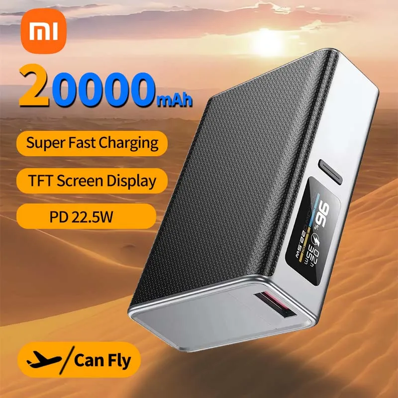 

Xiaomi 80000mAh high-capacity Portable Power Bank 22.5W PD LED Display External Power Supply Fast Charging For IPhone Powerbank