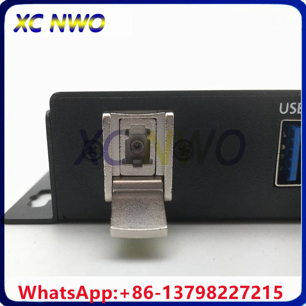 4Ch Compatible with USB3.0 Data over Fiber Optic Extender+1Ch USB3.1 Gen  Modem with SMF LC Connector Fiber Port