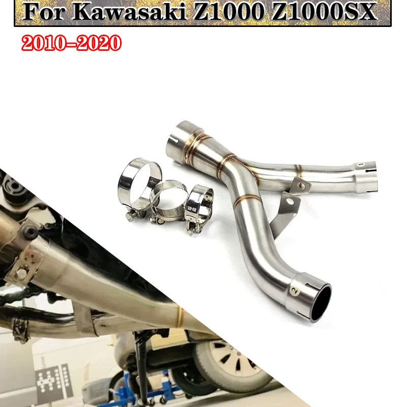 

Slip on For Kawasaki Z1000 Z1000SX 2010 - 2020 Motorcycle Exhaust Escape Moto Modify Middle Link Pipe Connect Original Muffler