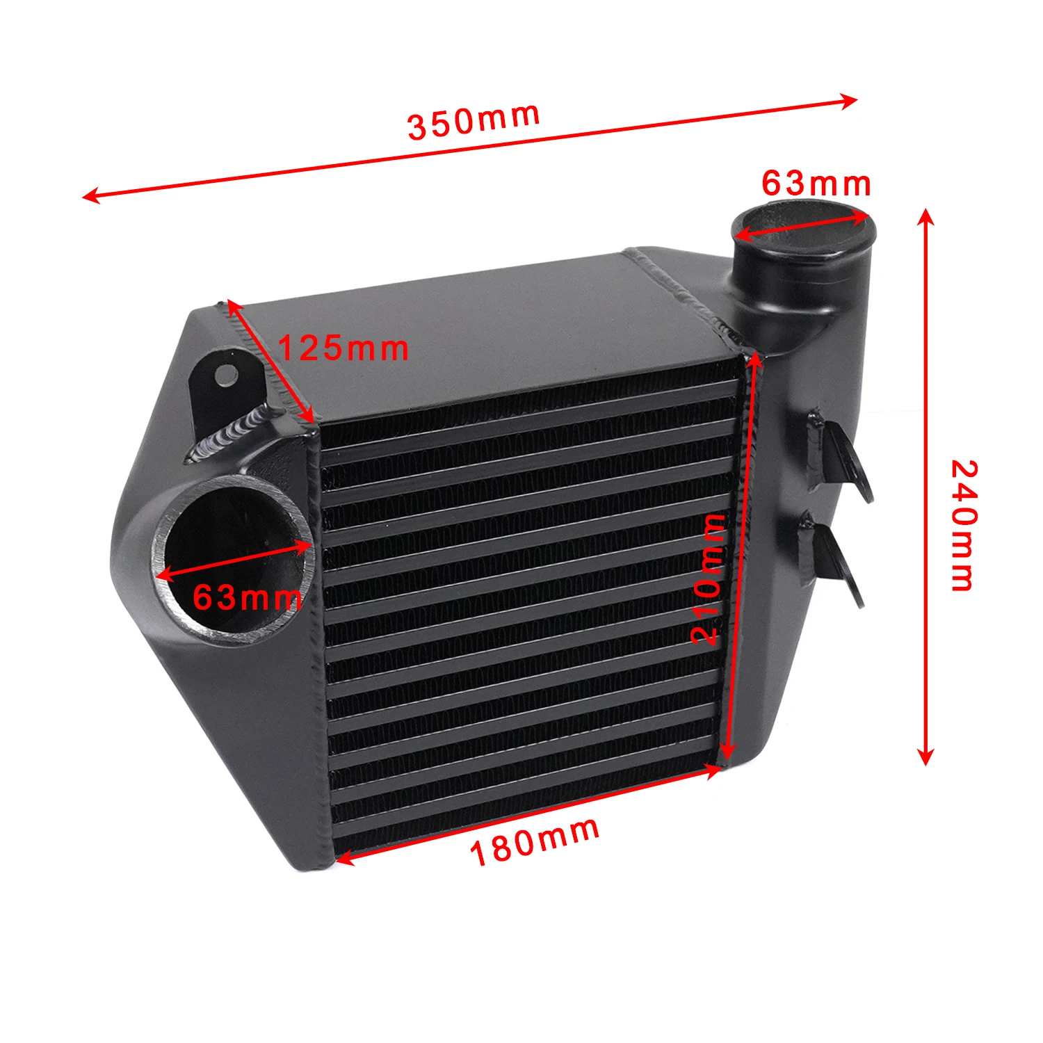 

Racing Upgraded Cooling Intercooler for Volkswagen Jetta Golf GTI 1.8T 02-05 Replacement Tube & Fins Design Aluminum Radiator