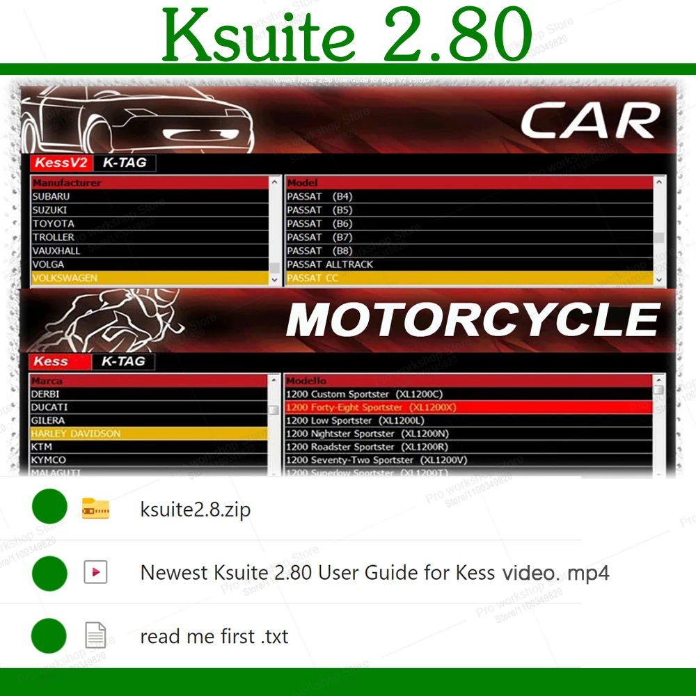 Ke ss V5.017 ksuite 2.8 kt ag v2 25 software for Cars Trucks Bikes Tractros optimized running speed Online Version Master ECU