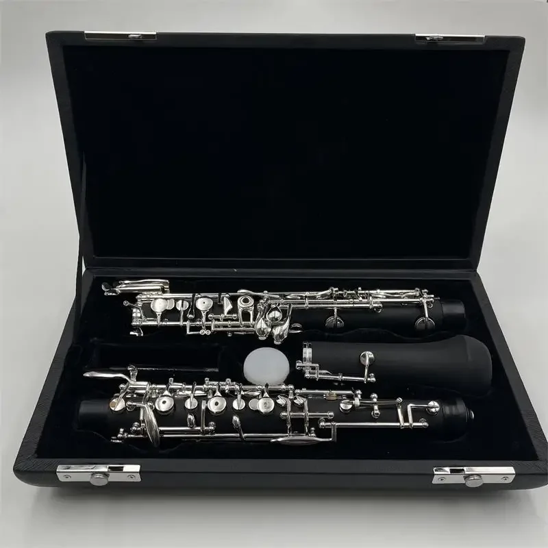 3rd NEW Semiautomatic Oboe withOctave Key, Silver Bass Clarinet Plated C Key