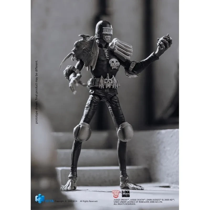 HIYA EMJ0201 Exquisite Mini 1/18 2000AD Death Judge BW Color