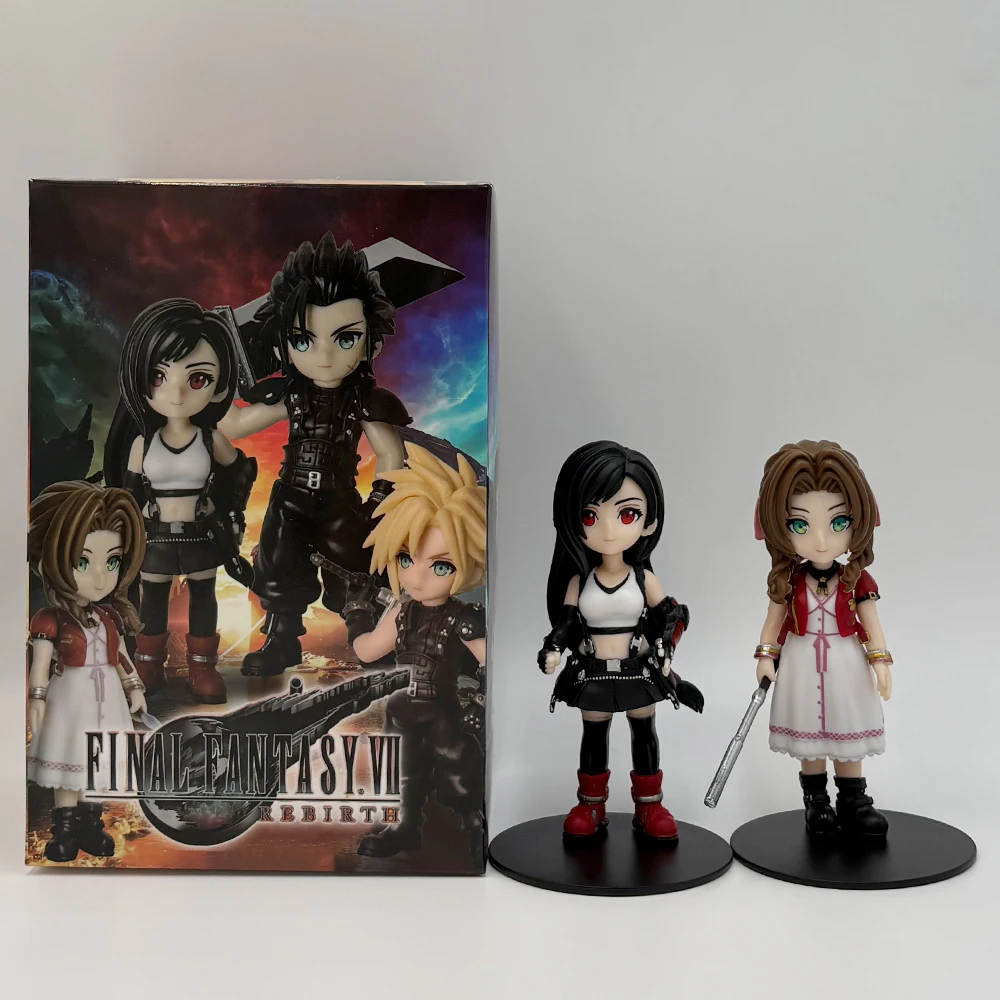 Anime Cloud Strife Tifa Lockhart Aerith Gainsborough Zack·Fair Figuur Model PVC Speelgoed Desktop Ornament Accessoires Cadeau 11-12.5cm