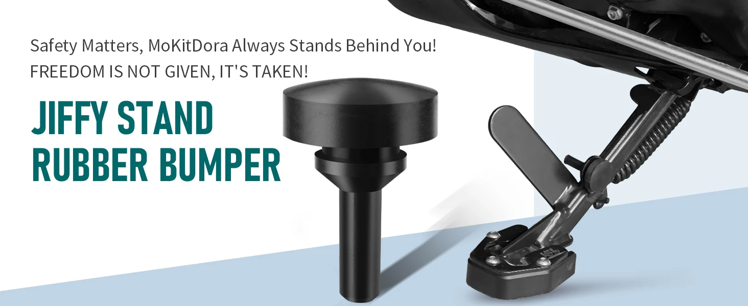 Jiffy Stand Kickstand Gummi-Stoßfänger-Pad für Harley 2007-2023 Touring Road Glide Road King Electra Glide Street Glide – Detail 1