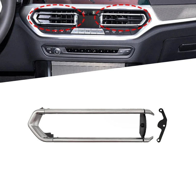 Front Middle AC Air Vent Outlet Grille Trim Frame Panel Cover For BMW 3 Series G20 G28 2019-2022 Z4 G29 2017-2023