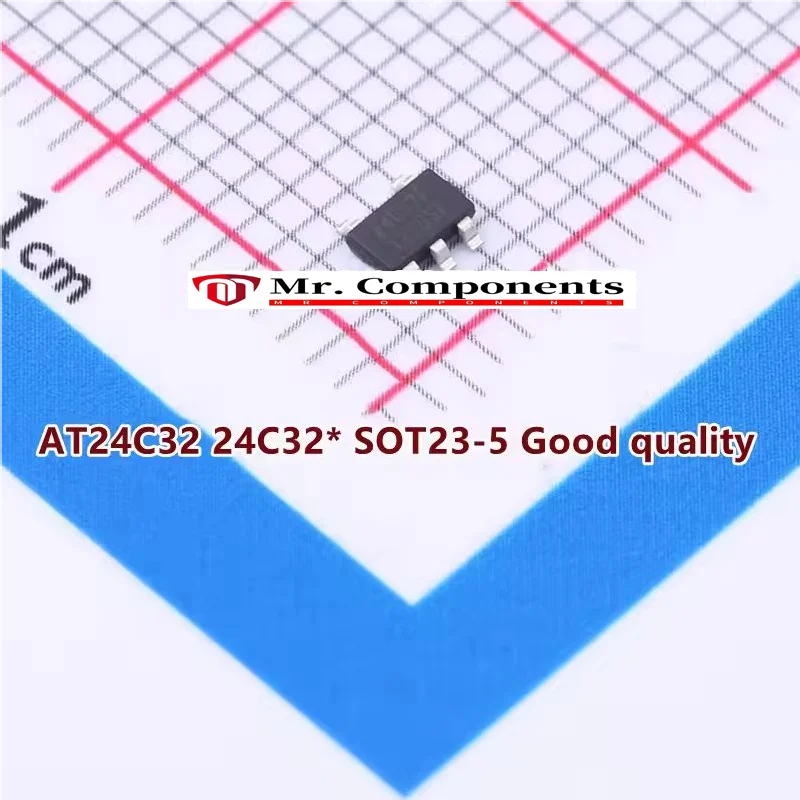 5PCS 24C32 24C32F SOT23-5 Good quality two-wire car temperature serial EEPROM AT24C32 new In stock