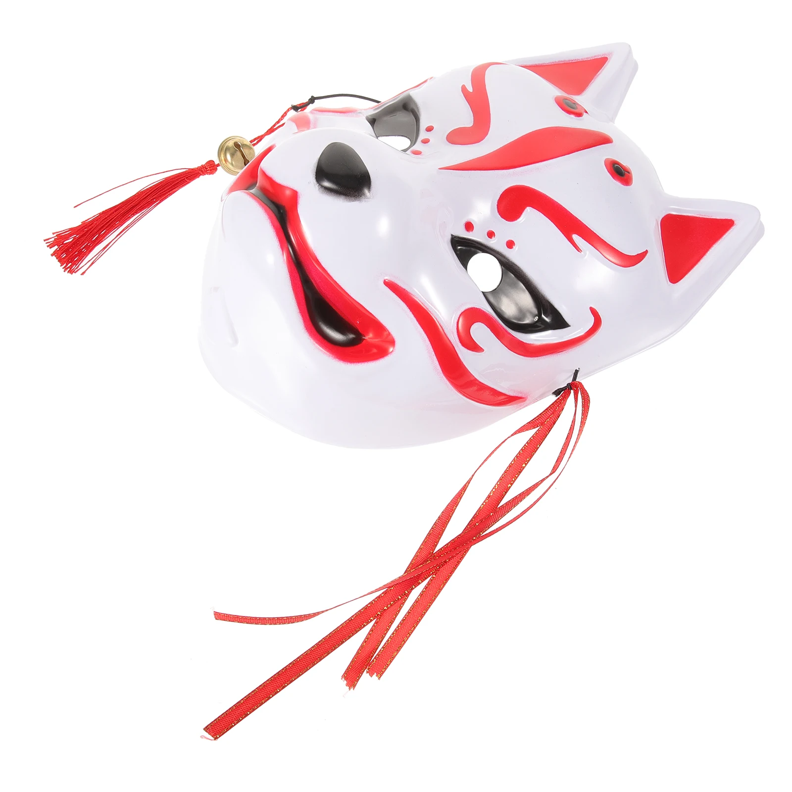 

Fox Mask White Masks Women Masquerade Party Accessories Halloween Costume Adult Size Elegant Plastic Animal Masks