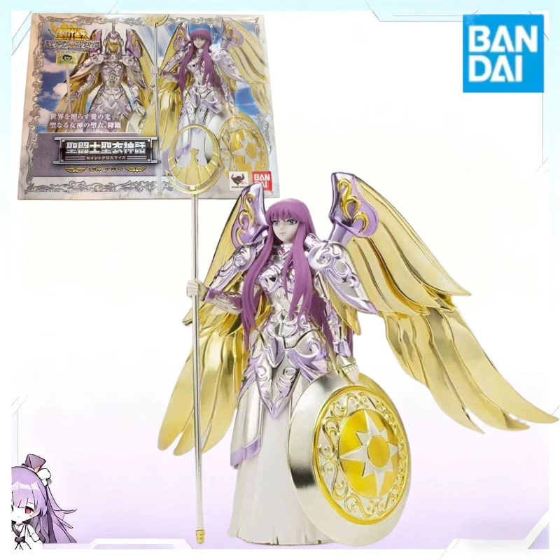 

In Stock Original Bandai Edition Saint Cloth Goddess Athena Form Saint Seiya Metal Armor Action Figure High Quality
