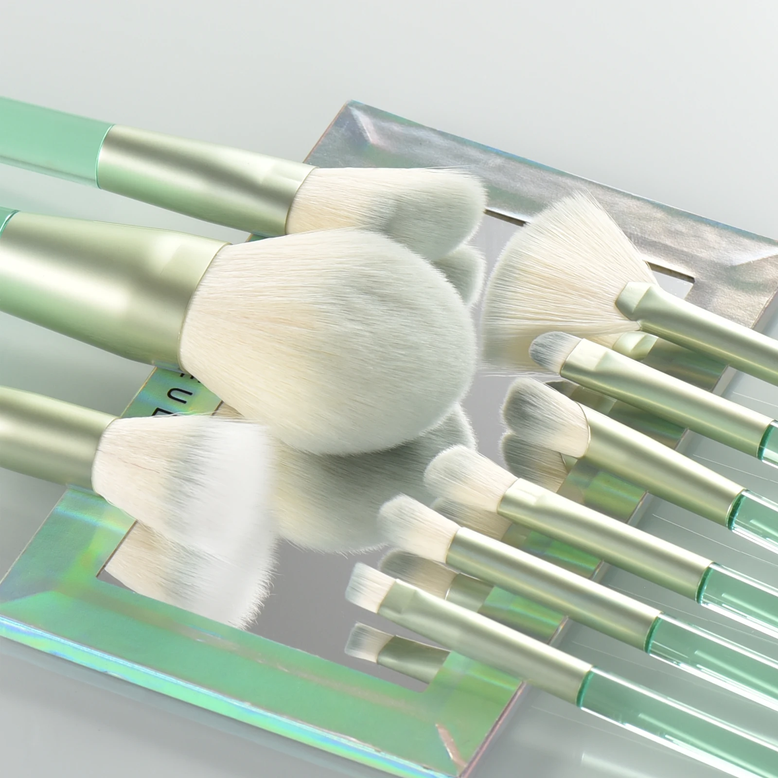 KOSMETYKI 9 Premium  clear makeup brush Powder Foundation Brush Contouring Brush Eyeshadow brush Beautiful brush