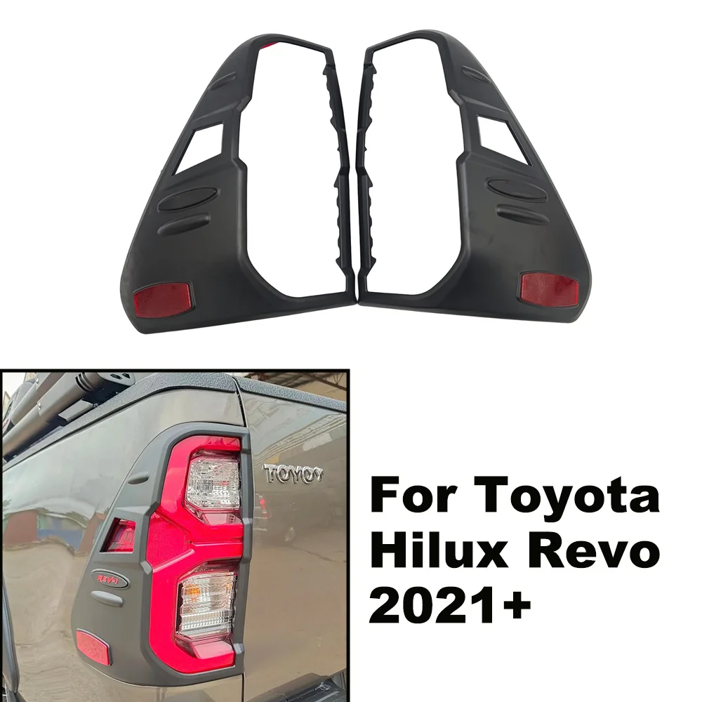 DUKE4WD Taillight Cover Rear Lamp Cover For Toyota Hilux Revo 2021 2022 2023 Year Models 4X4 Car Styling Accessories