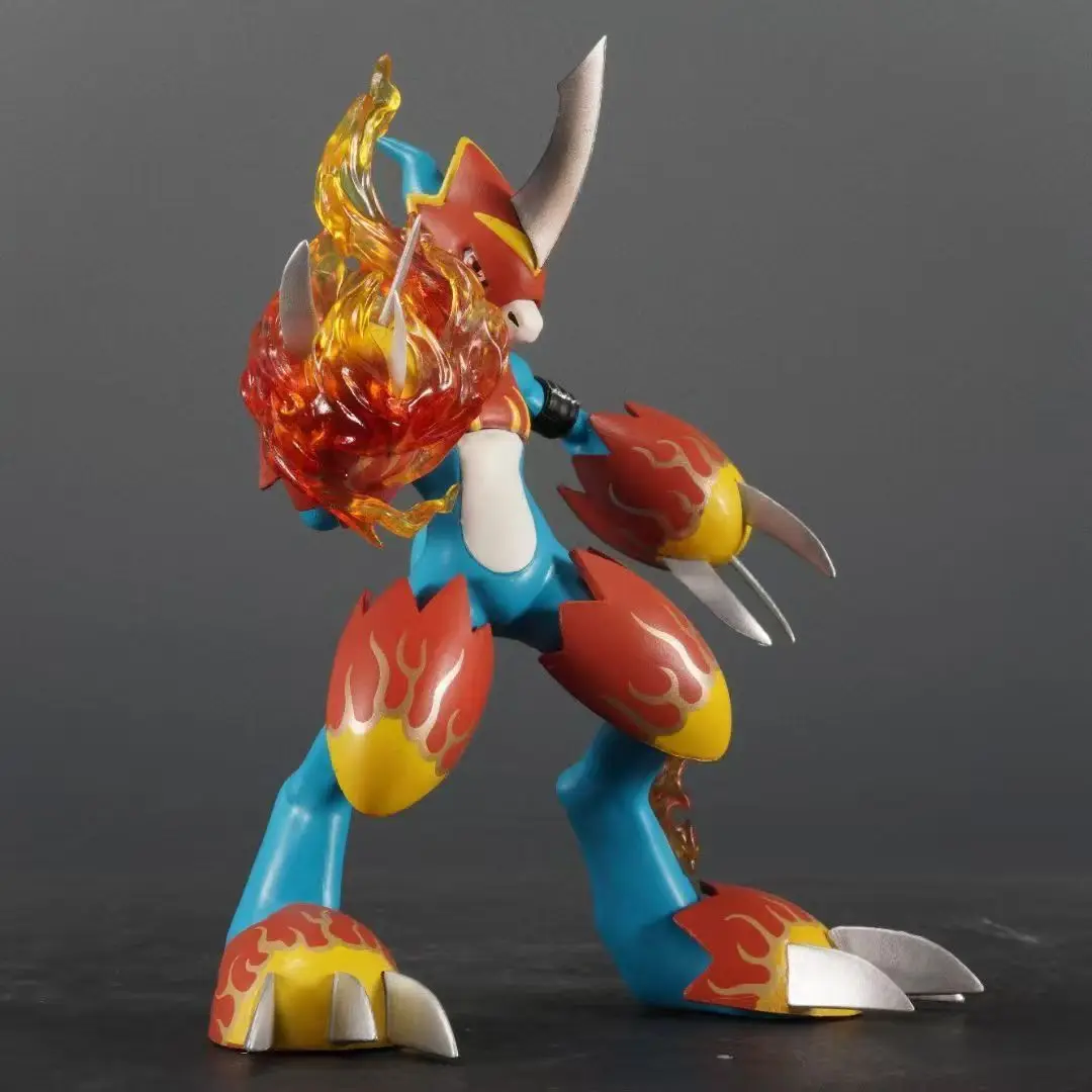 Digimon Royal Flame Beast Lotus Beast Flame figures anime anime Dragon Divine Collection Mode Table setup Favorite PVC toys