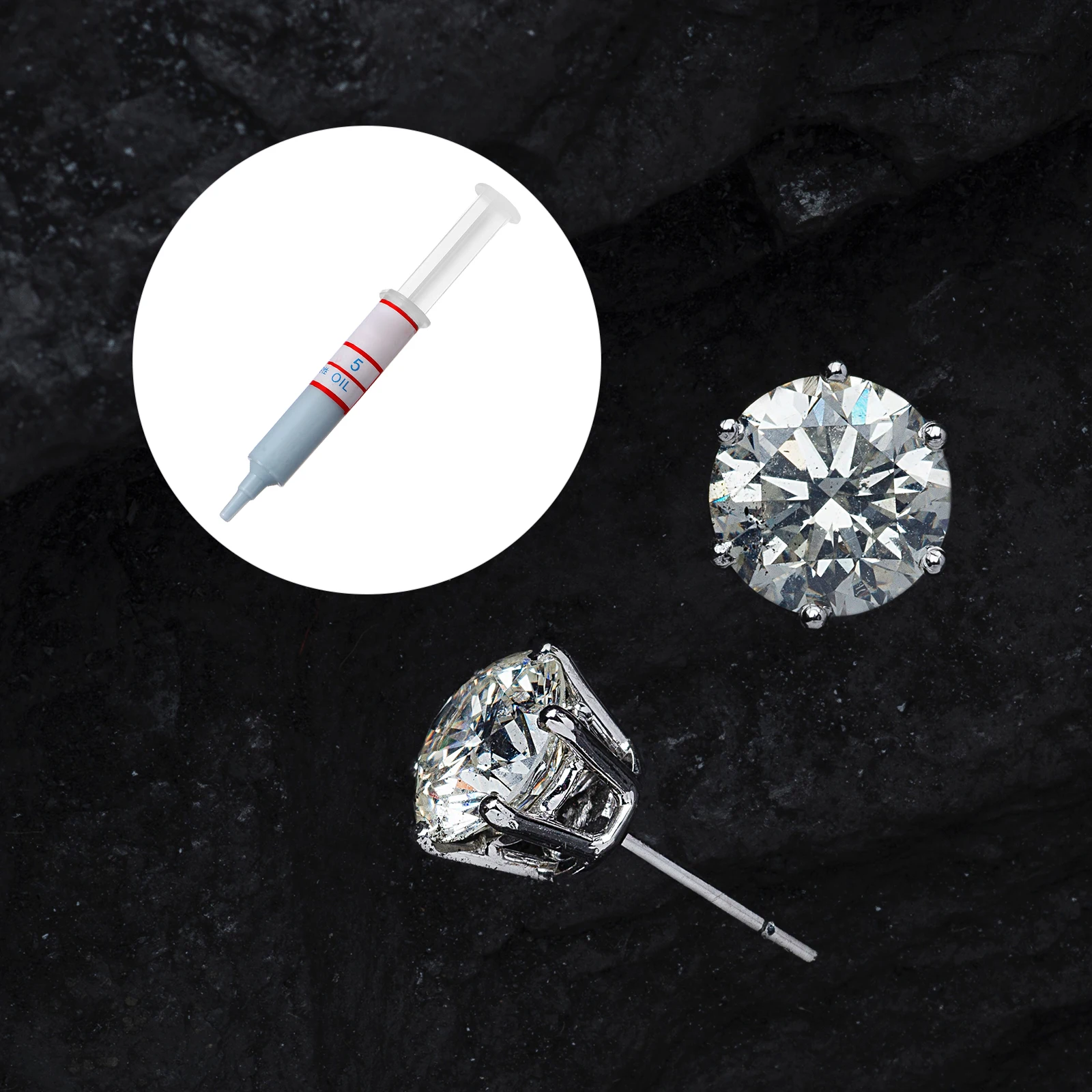 

5pcs Diamond Polishing Paste W05 Needle Tube Metal Jewelry Grinding Lapping Powder High Precision Mirror Effect