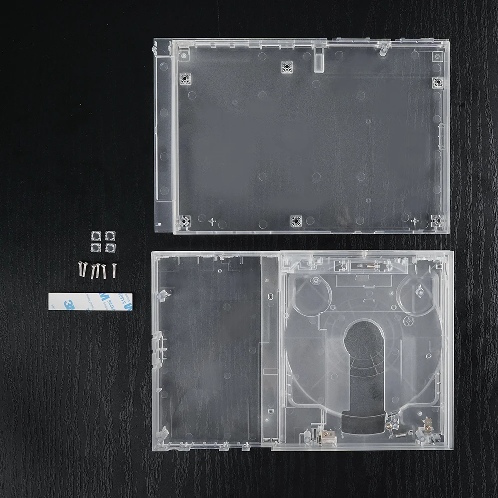 Capa protetora para console PS2, capa de substituição branca transparente para modelos Sony Playstation Slim 7000x 9000x