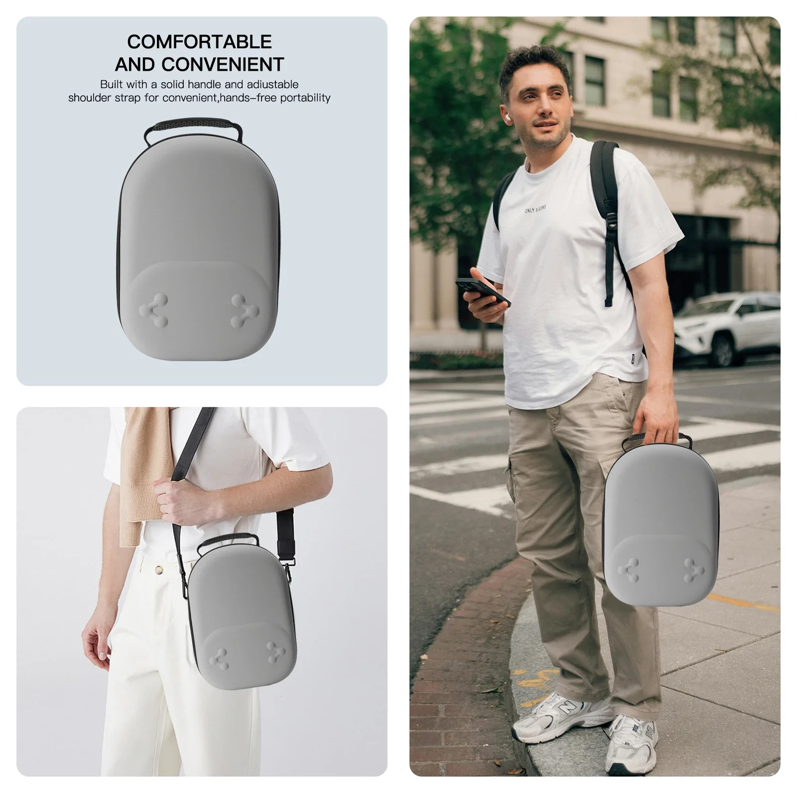 Étui de transport rigide, sac de rangement Portable résistant aux chutes, sac de transport de voyage pour Meta Quest 3/3S VR, accessoires de contrôleur de casque