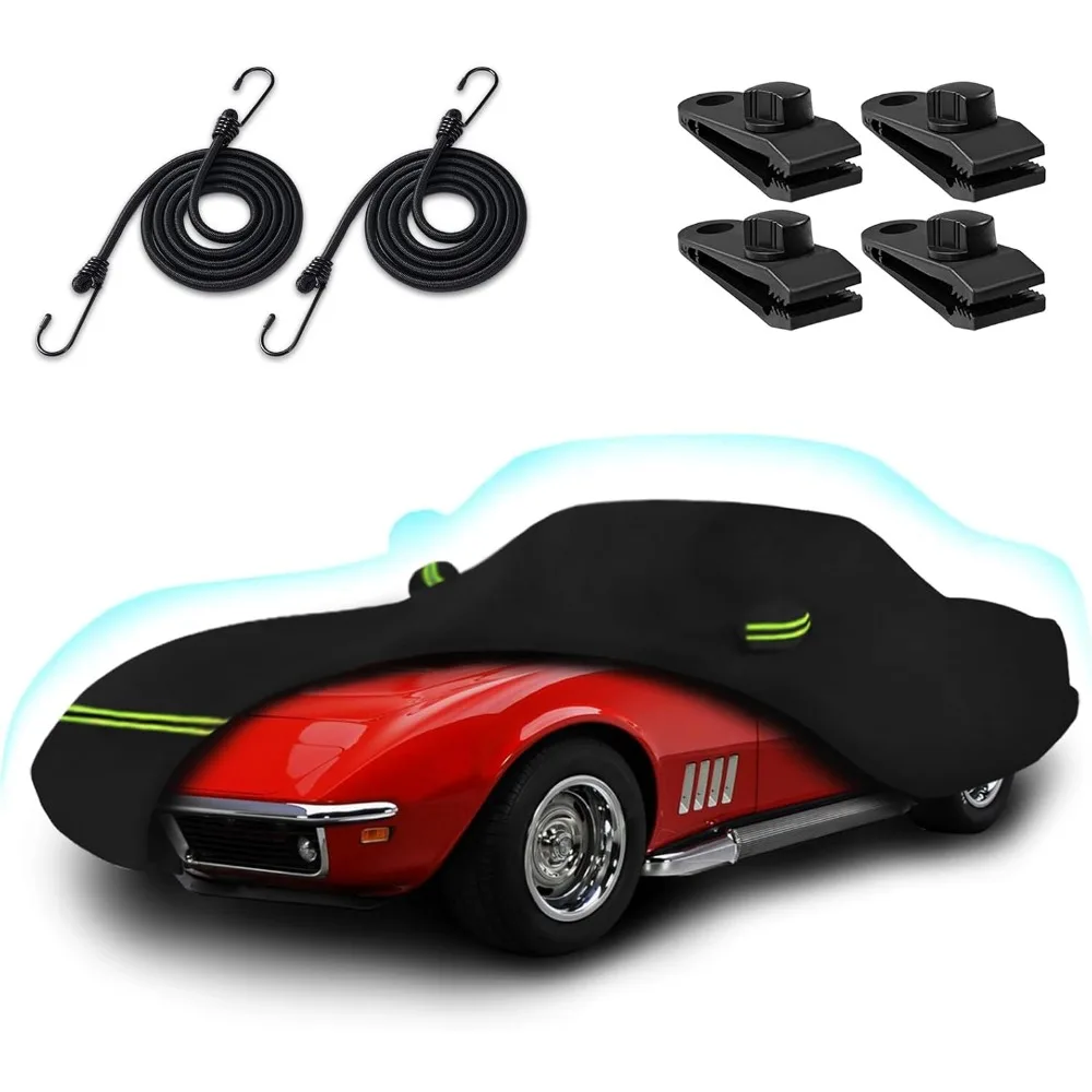 

Waterproof All-Weather Car Cover for 1968-1982 Corvette C3 with Cotton Lining and Zipper Access