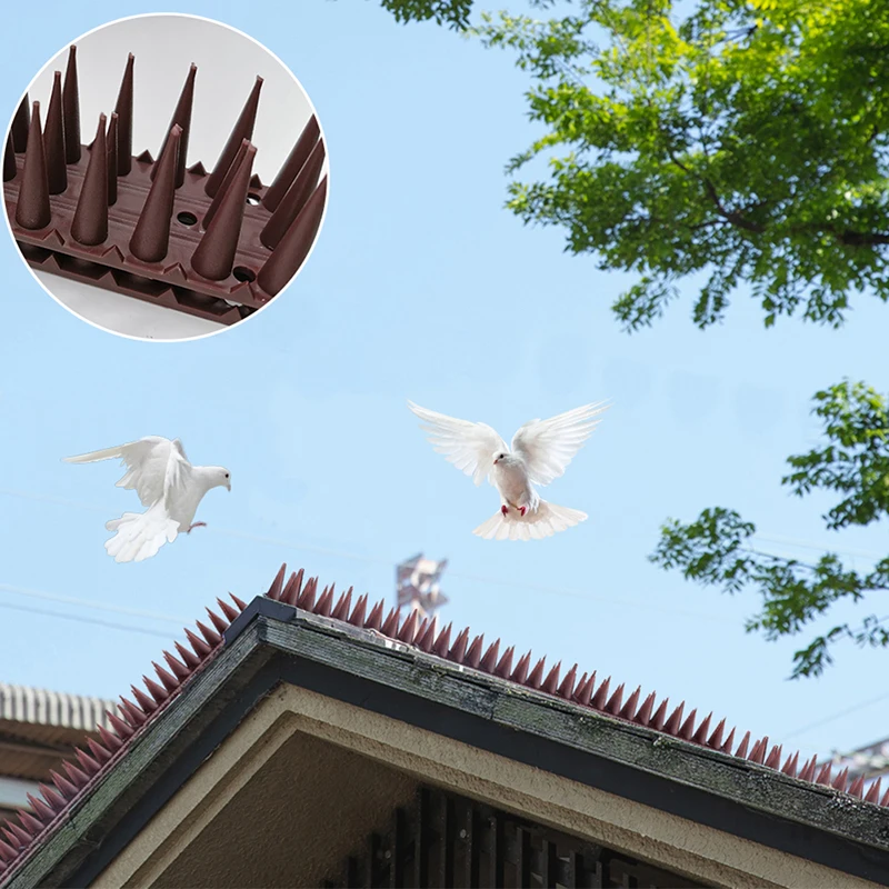 1 Pc Plastic Bird Spike Wall Fence Spikes Yard Bird Spikes For Anti Climbing Security On Wall Window Railing Garden Appliances
