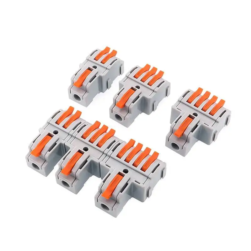 5 Stück KV231 Schnellklemmenblock Ein Eingang Zwei Ausgänge Drei Vier Ausgänge Kabelverteiler Parallelgerät Hochstrom-Leistung 6 Quadratmillimeter – Detail 4