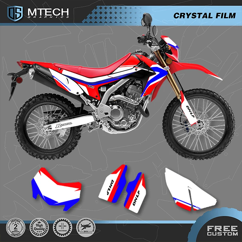 

DSMTECH Motorcycle Graphics Background Decals Stickers Kits for HONDA CRF250L 2012 2013 2014 2015 2016 2017 2018-2020 008