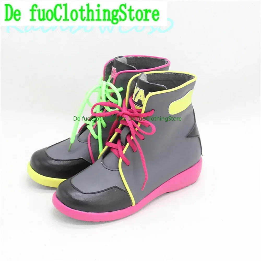 HoloLlive Vtuber Vsinger KING أحذية كوسبلاي أحذية لعبة أنيمي الهالوين Defu متجر أحذية الملابس