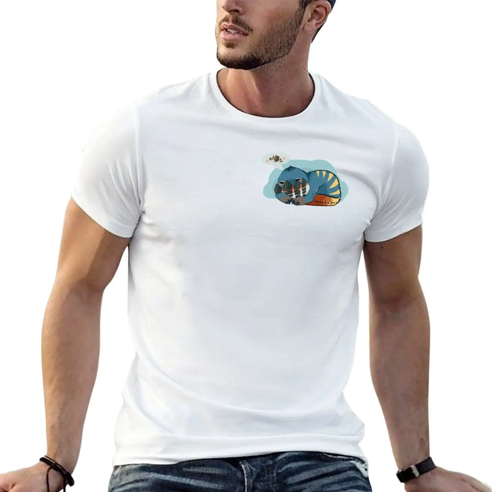Dodogama Monster Hunter World Chibi T-Shirt Sports Casual Breathable Tee Shirt