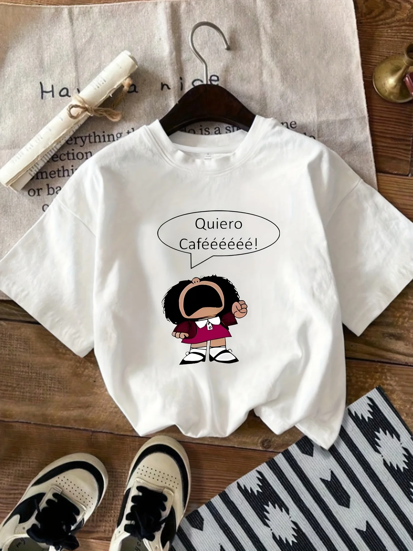 

【1442】Женская футболка больших размеров с круглым вырезом и короткими рукавами, эластичными полурукавами и модными принтами