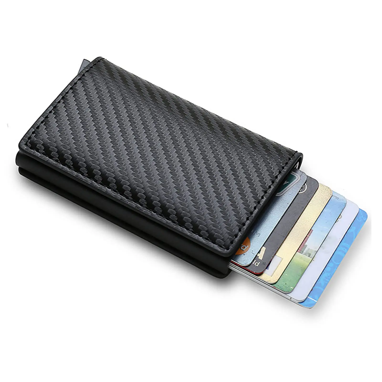 Men Leather Wallet, Ultra Thin Multi Card Large Capacity, Compact Men Wallet with Flip Pocket, Suitable for Business Trips