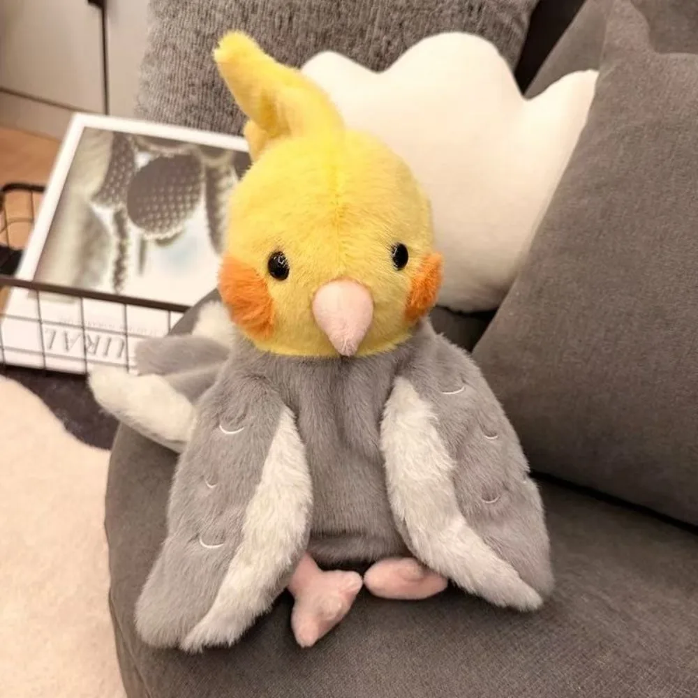 Kawaii Uccello Peluche Burattino A Mano Budgerigar Monaco Parrocchetto Cosplay Peluche Bambola Cockatiel 20 cm Peluche Per Bambini