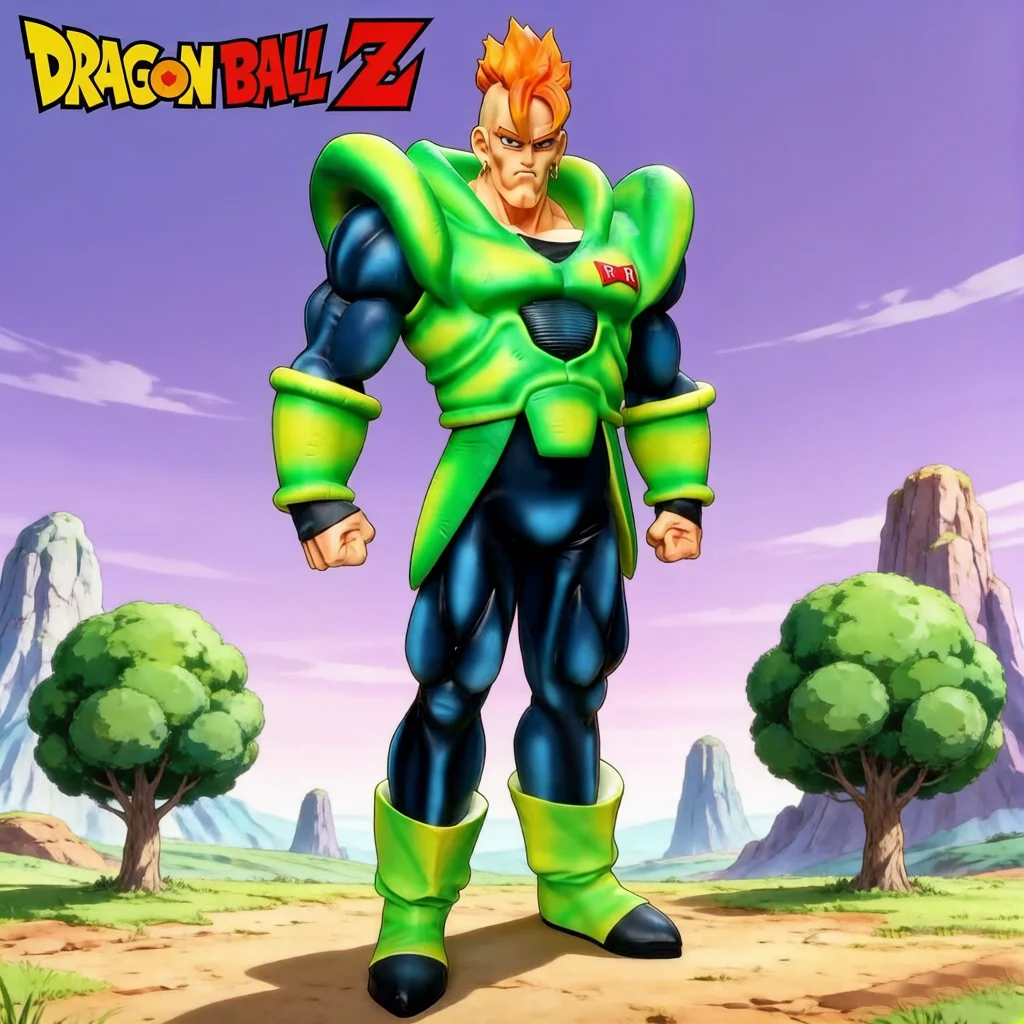 

【HY STUDIO】41cm/16.14in Anime Dragon Ball Z Figure ANDROID 16 Figure PVC ANDROID 16 Action Figure Collection Model Toys