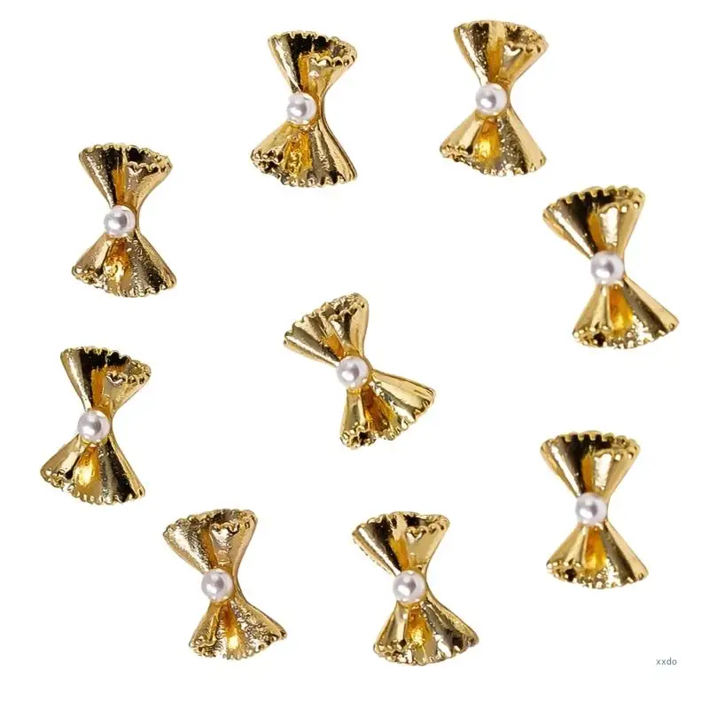 Breloques pour ongles avec nœud 50 pièces, français, décorations pour Art