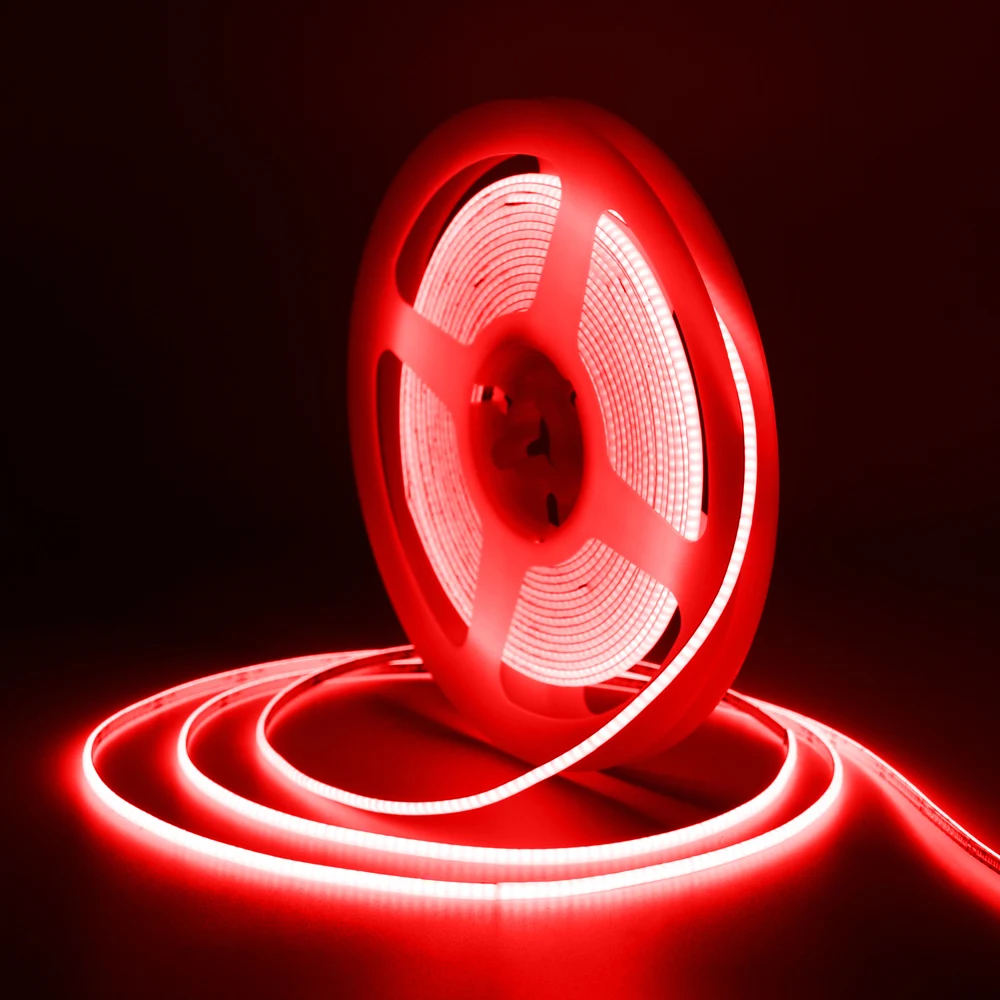 3V 5V 2,7mm Ultra Dünne COB LED-Streifenlichter Batteriebetrieben DIY Mini Figure 480LED/m Flexibles Klebeband-Licht Rot Warmweiß Dimmbar