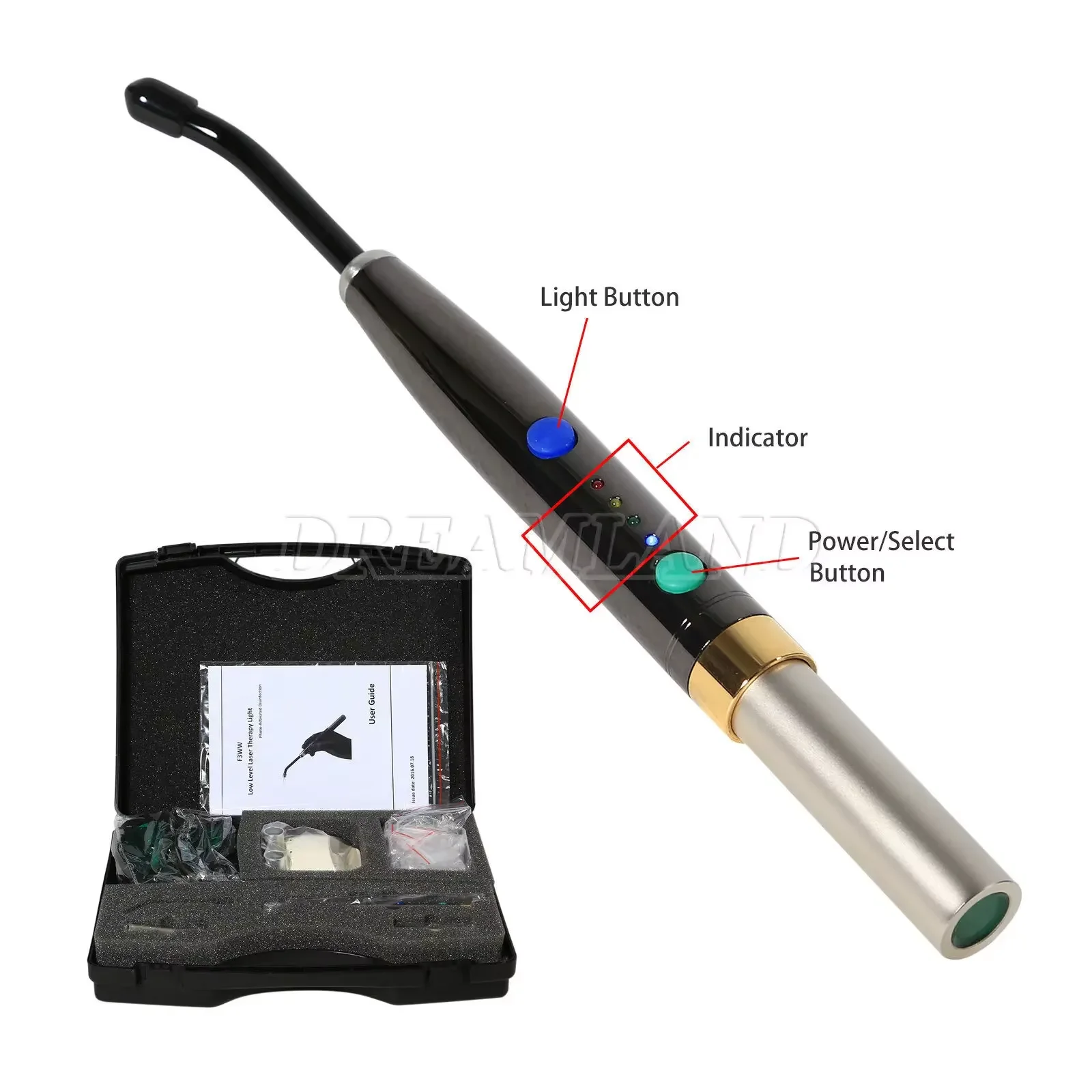 Dental Diode Laser System Wireless laser Pen soft tissue Perio Endo Surgical Light Lamp Rechargeable+20pcs Tips