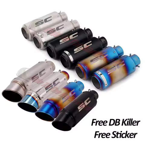 Stainless SC Exhaust Pipe For Gp Project Kawasaki250/300//400/800/900/1000 ZX6R/10R R1/3/6/25 CBR500/1000 GSXR600/750 S1000RREtc