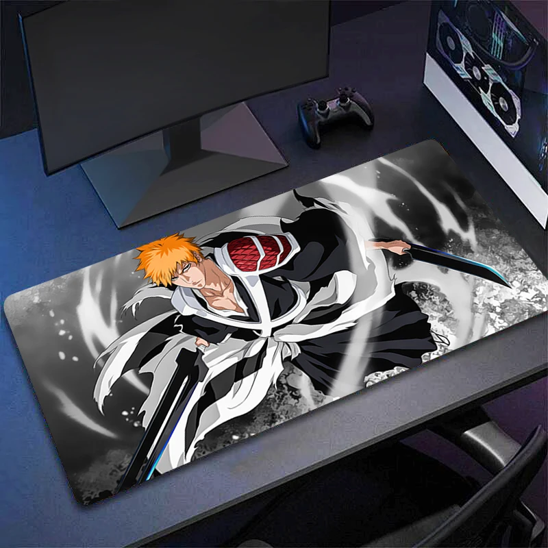 Gamer Desk Mat B-bleach XXL Mousepads Pc Gift Mouse Pad Office Desk Pads Large Mousepad Non-slip 90x40 Mouse Mats For Computer