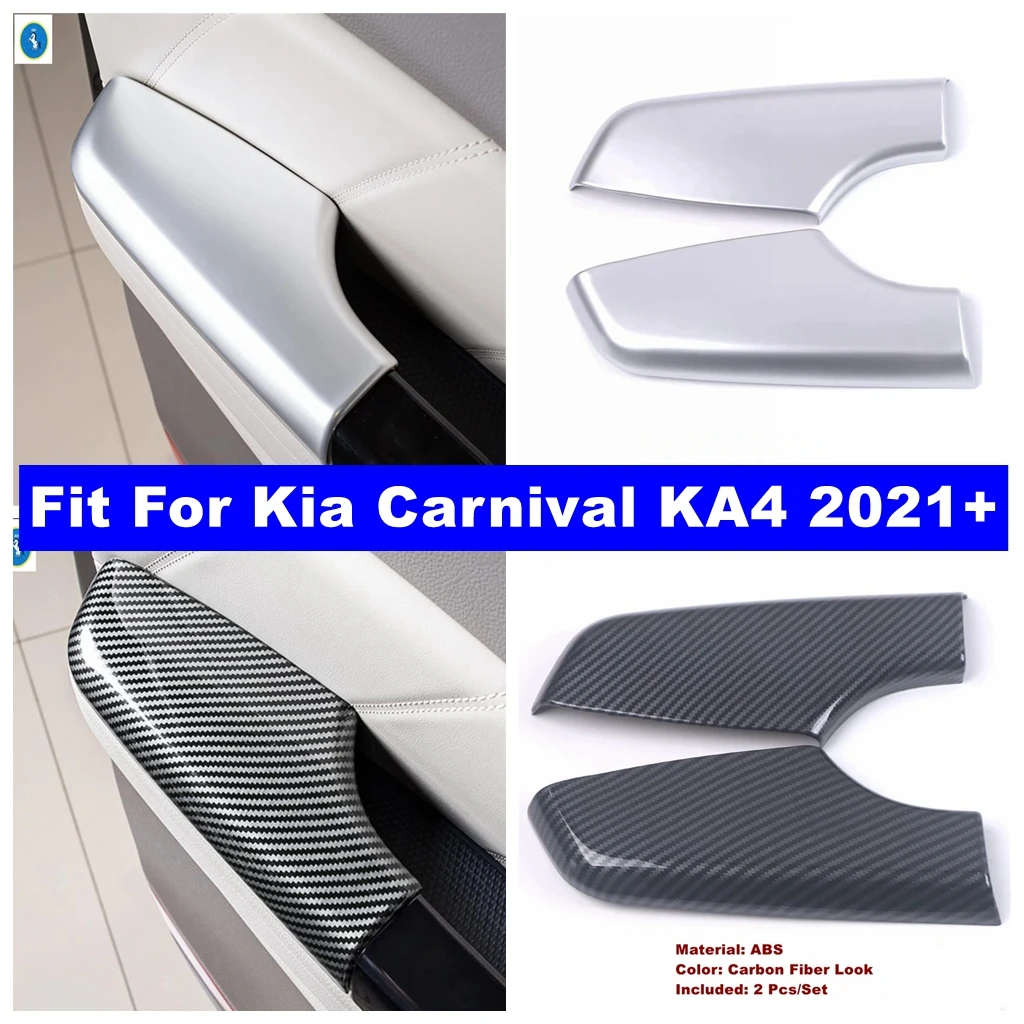 

Fit For Kia Carnival KA4 2021 - 2024 Car Interior Accessories ABS Plastic Car Door Window Lift Switch Cover Trim 2pcs Decoration