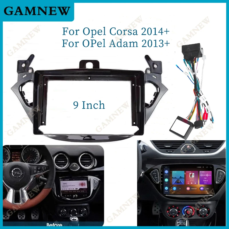 

9-дюймовая Автомобильная фоторамка для OPEL Adam Corsa 2013 + Android