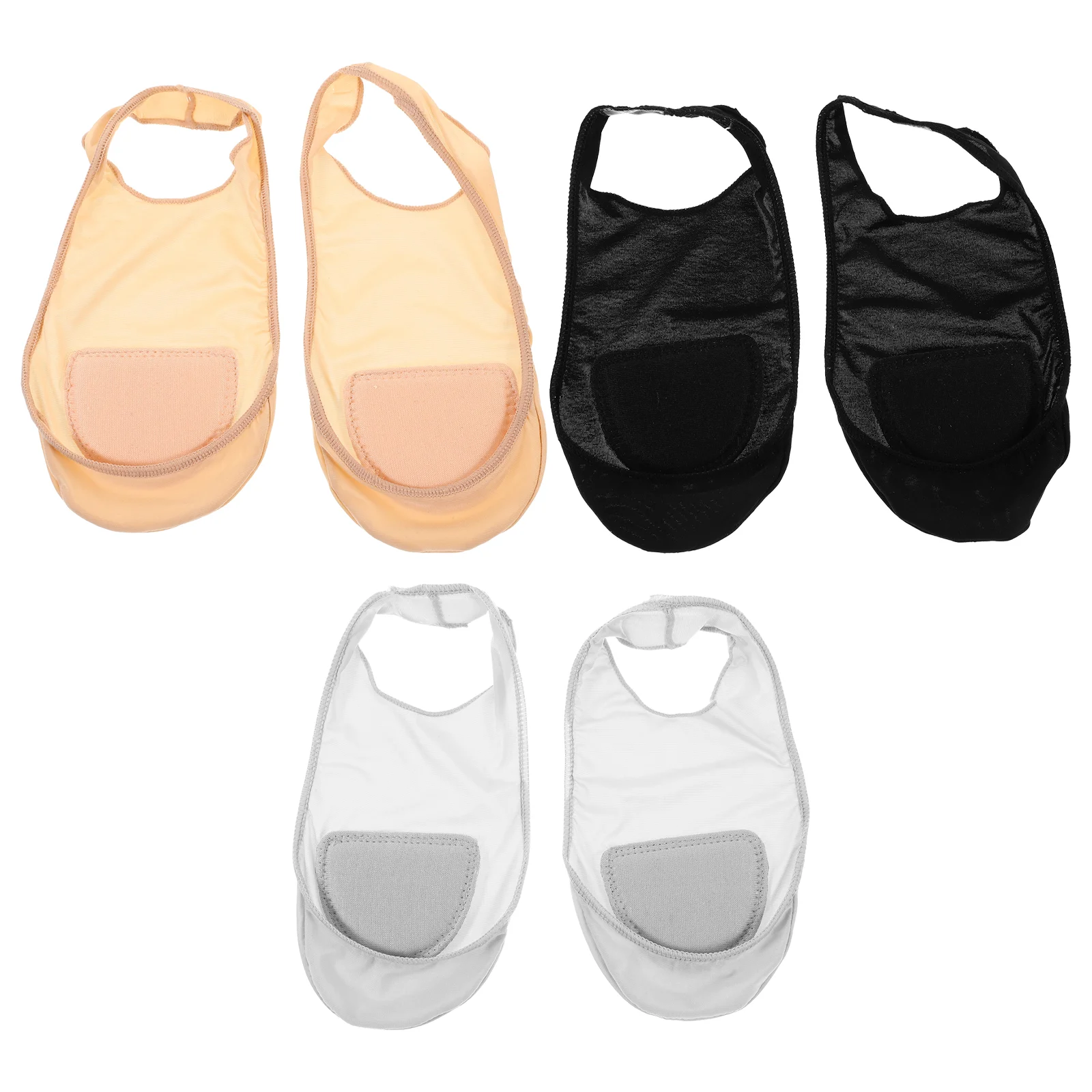 3 Pairs Anti Half Socks Premium Material Low Cut Invisible Silicone Non Shallow Mouth Ice Silk Fiber Women